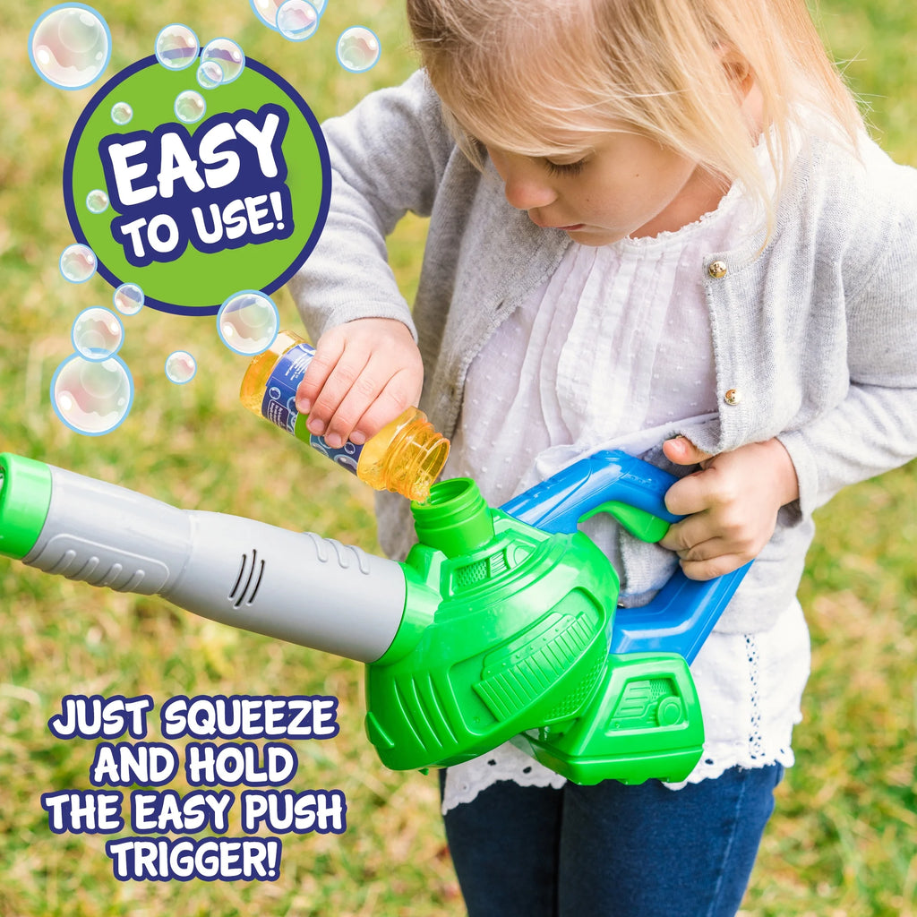Bubble-N-Fun Toy Leaf Blower with 4oz Refill Solution V11548