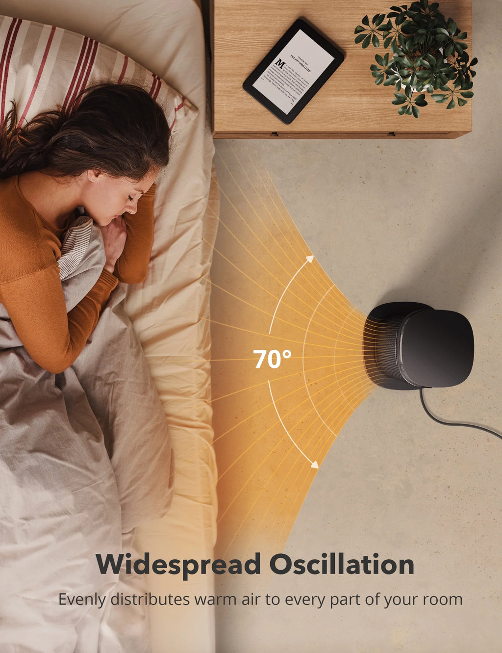 1500W PTC Ceramic Heater with Remote H808