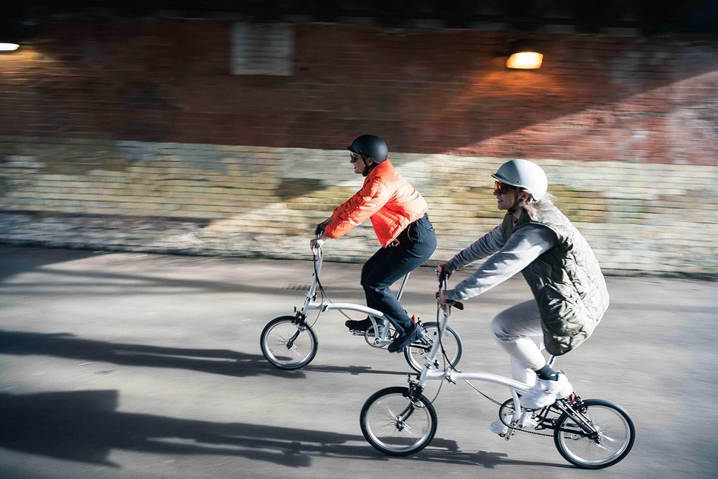 White 3 Speed Folding Bike I8049
