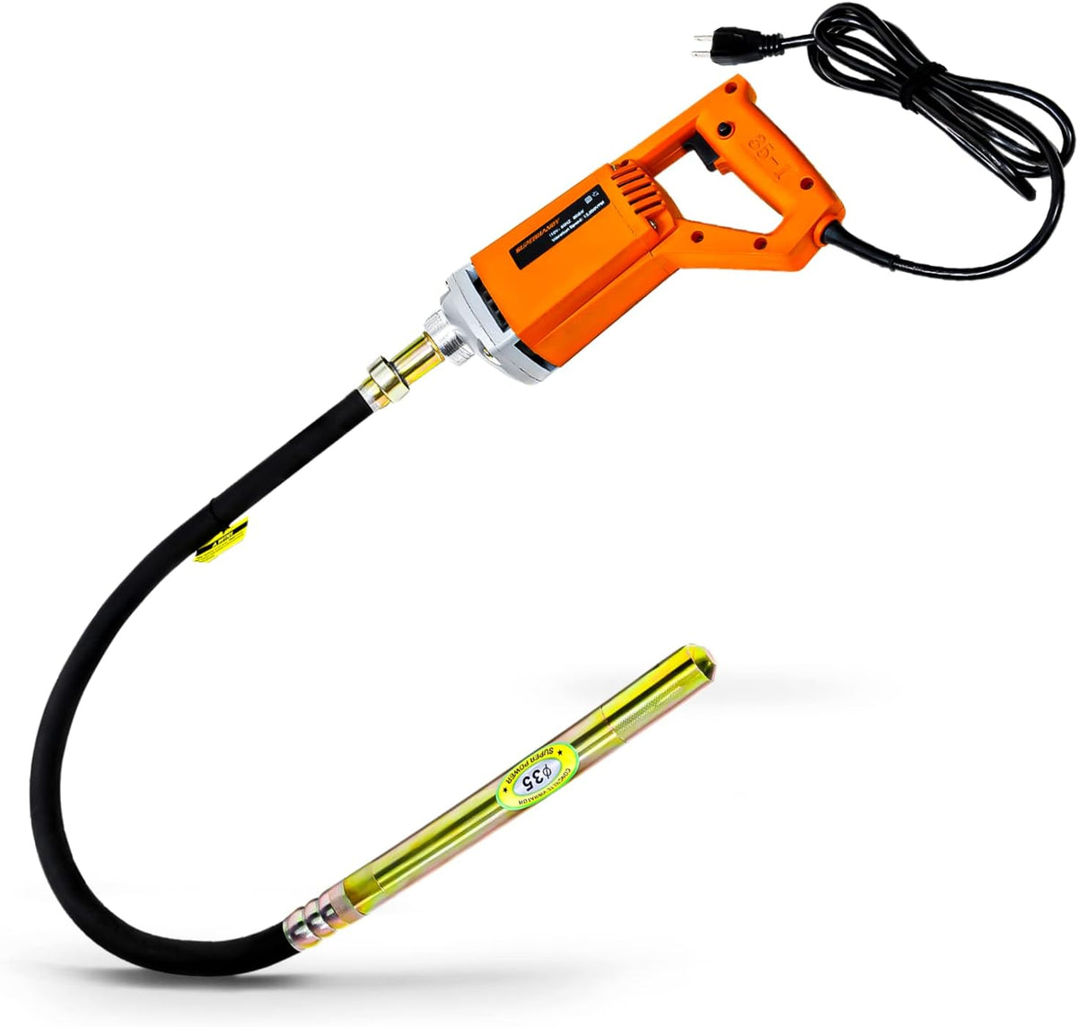 Concrete Vibrating Power Tool with 4.9 Ft Flex Hose Immersion Shaft U7173