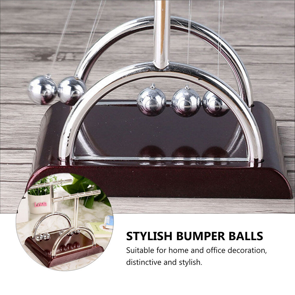2pcs Newtons Cradle Desktop Pendulum Science Motion Swing Desk Ornament O391135