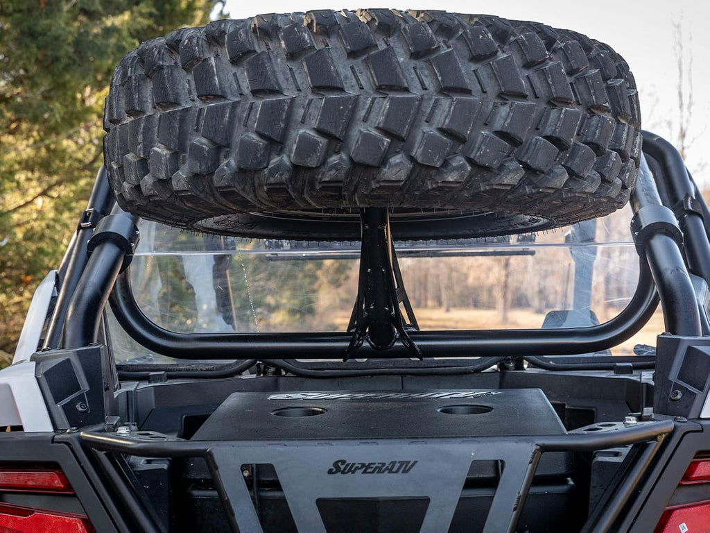 Satin Black Spare Tire Carrier Z4187