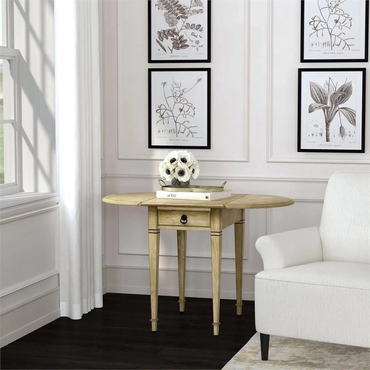 Beige Pembroke Side Table L927234