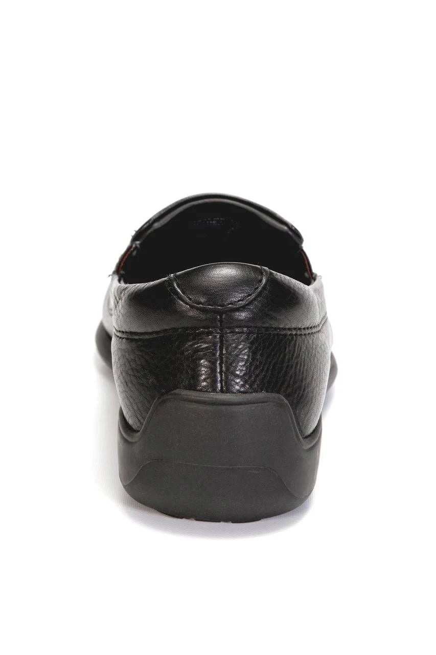 Black Waxed Leather Shoes G430450