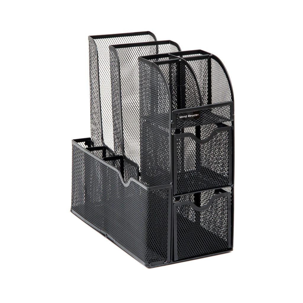 Black Metal Mesh Countertop Organizer D58920