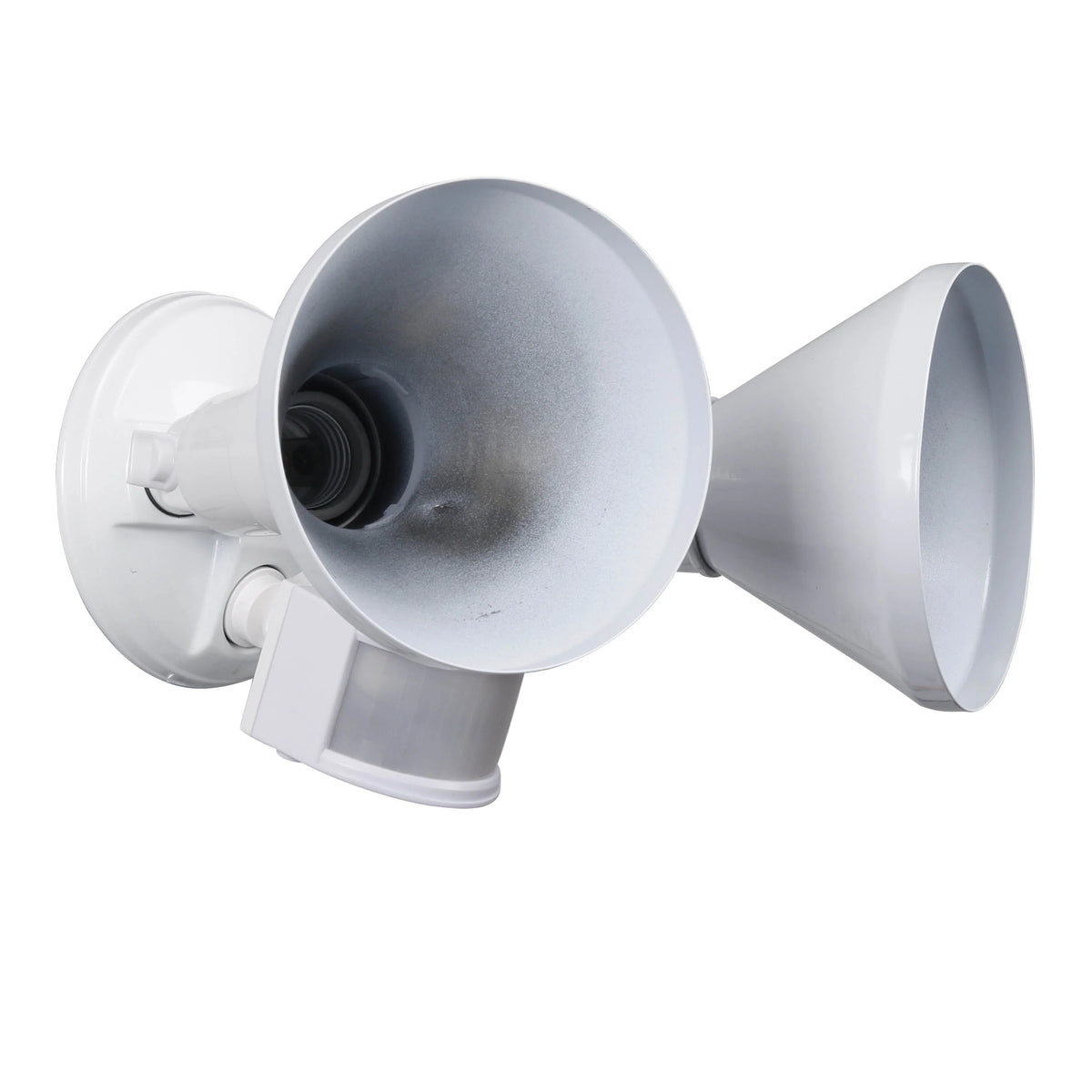White Dual Head Motion Activated LED Security Flood Light G1959