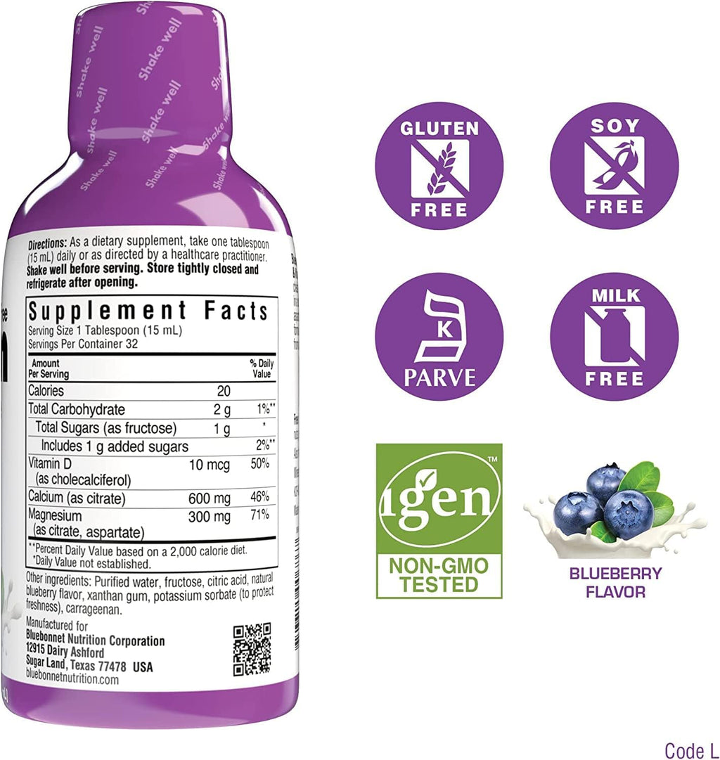 Liquid Calcium Citrate Magnesium Citrate Vitamin D3 Bundle 3 Bottle 16 Fl Oz Each S225