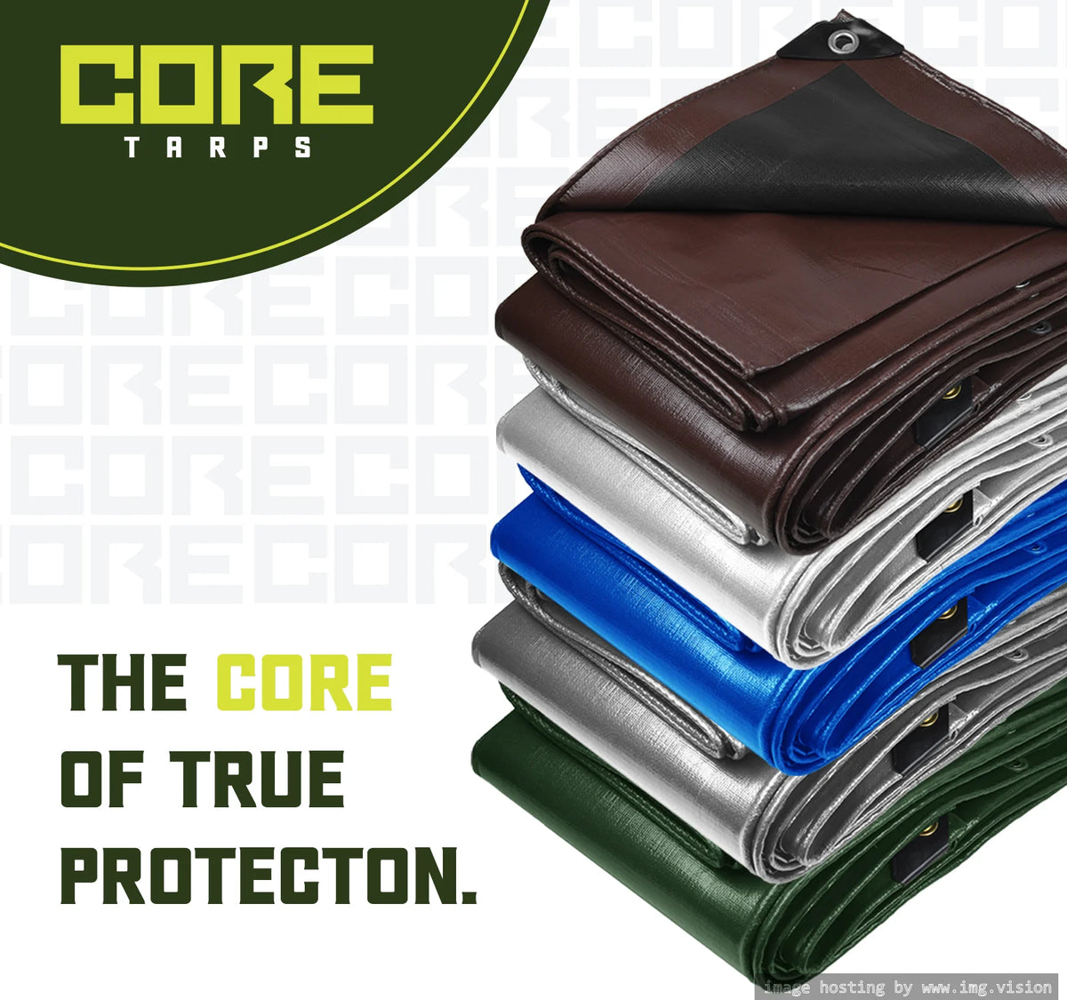 White 8 Mil Heavy Duty Waterproof Tarp 20′ X 35′Ft F822