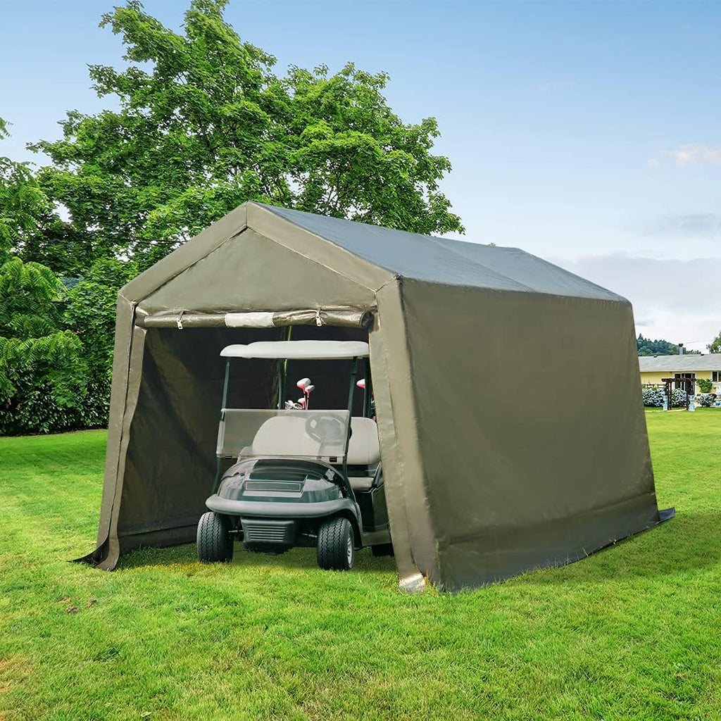 7x12 ft Portable Storage Shelter with 2 Roll up Doors B671310