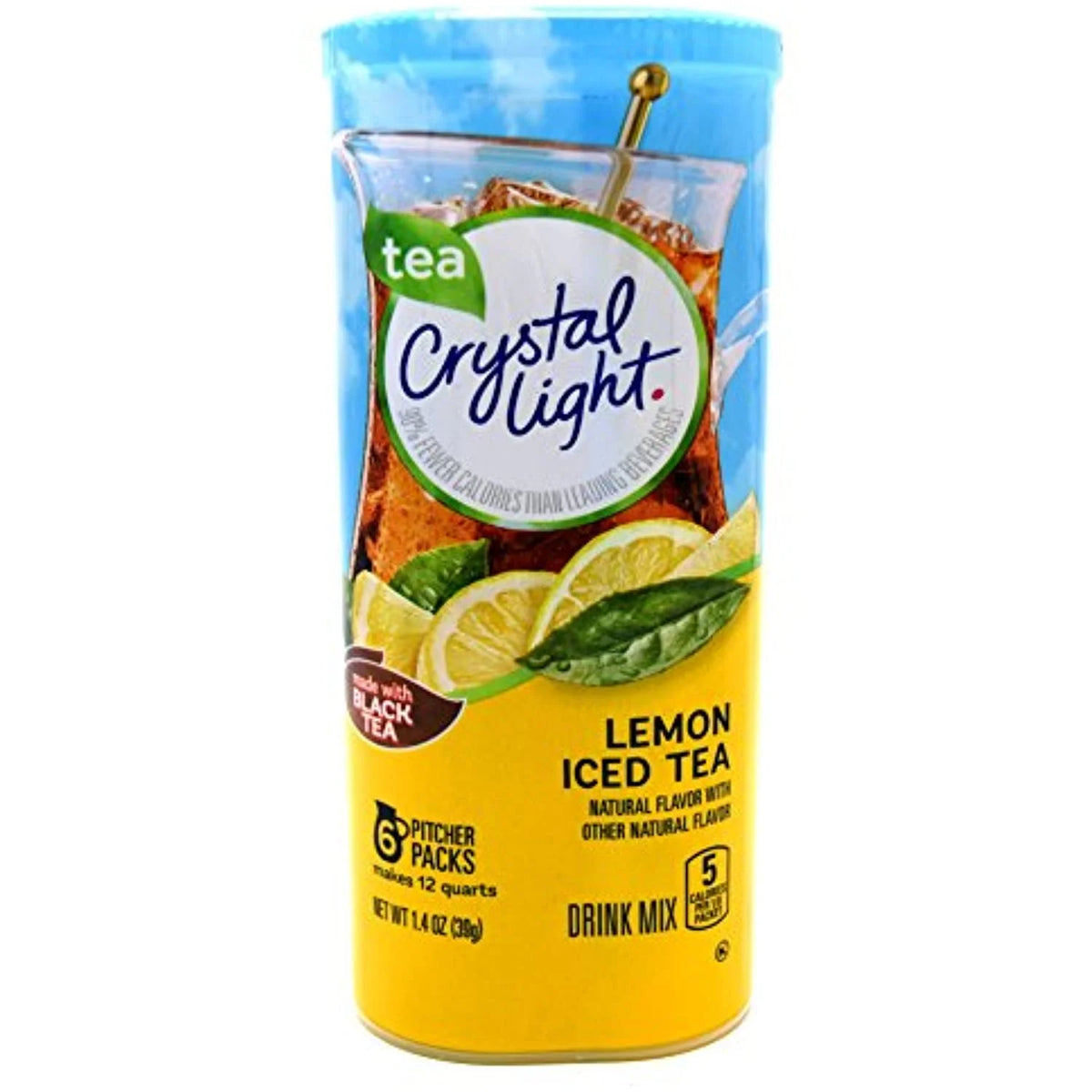Lemon Iced Tea Drink Mix, 12-Quart Canister (Pack Of 5) F77758