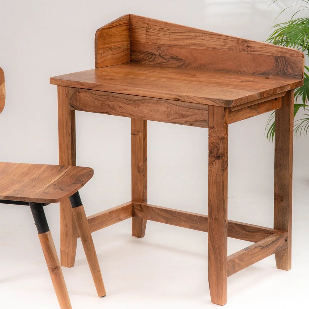 Handmade Light Walnut Wood Desks V9679