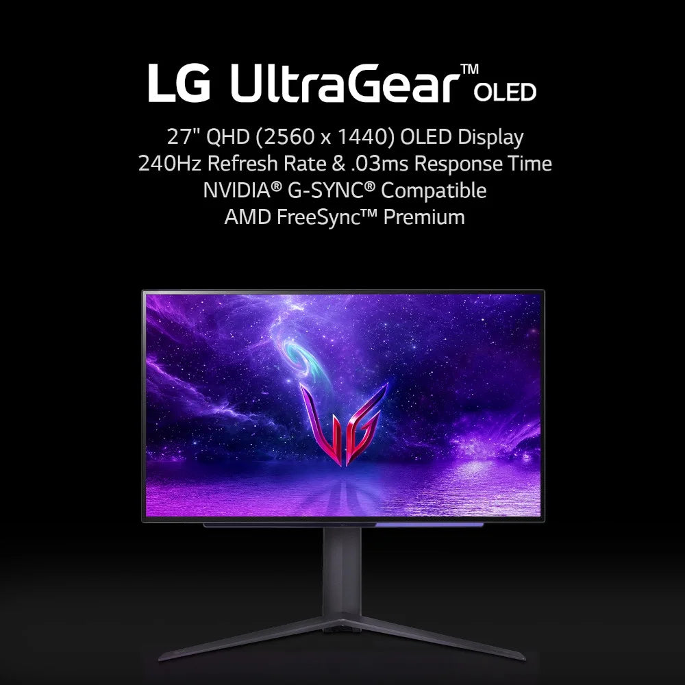 27" OLED Gaming Monitor QHD 240Hz 0.03ms Response Time H561