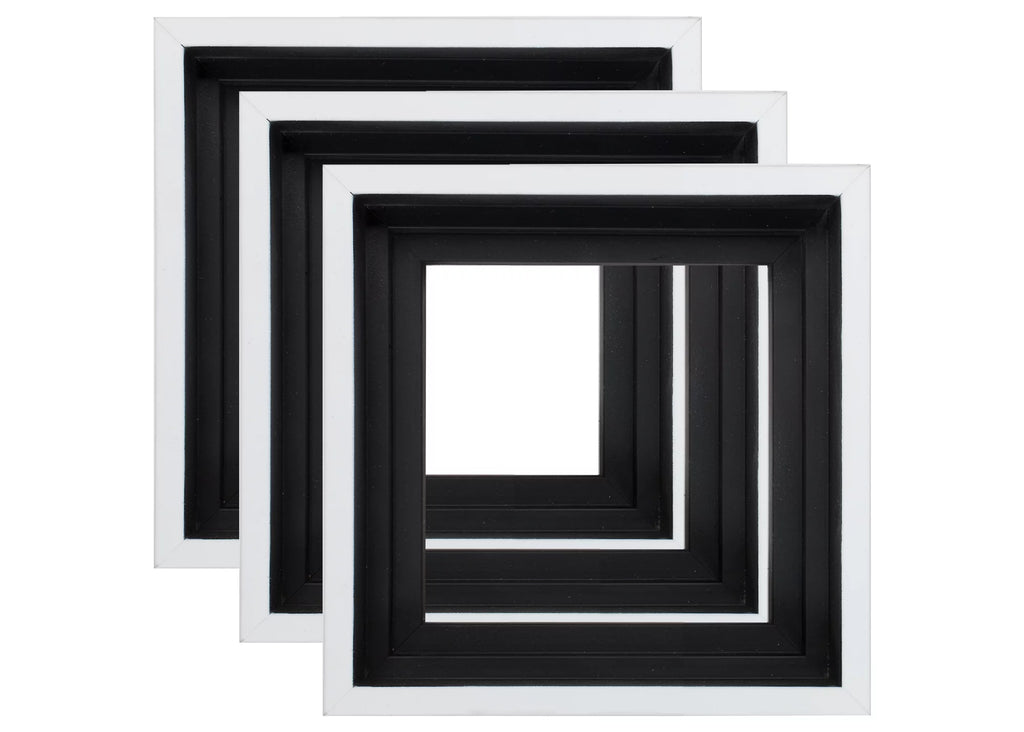 3 Pack 12x12 White Floater Frames X389