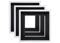 3 Pack 12x12 White Floater Frames X389