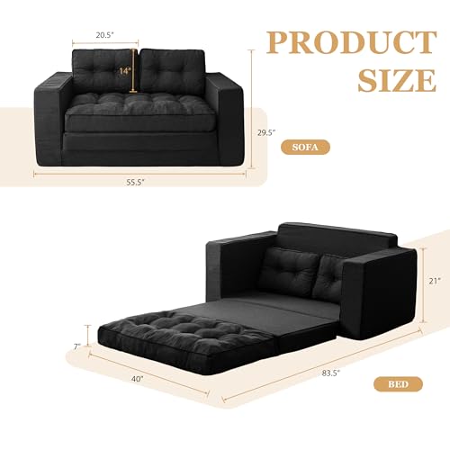 55" Convertible Sofa Bed Couch Futon N231