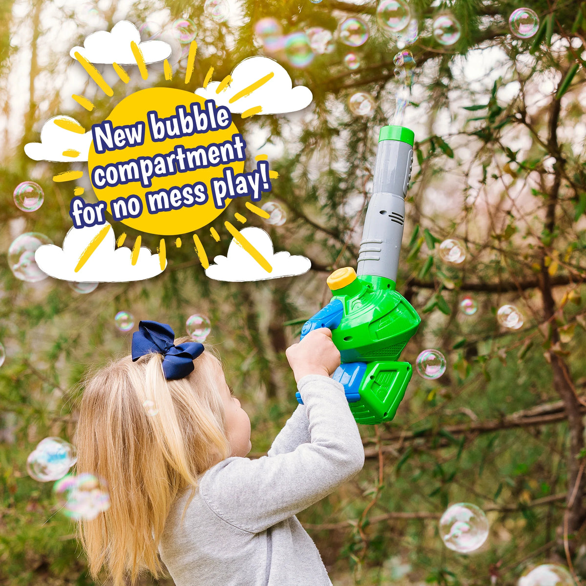 Bubble-N-Fun Toy Leaf Blower with 4oz Refill Solution V11548
