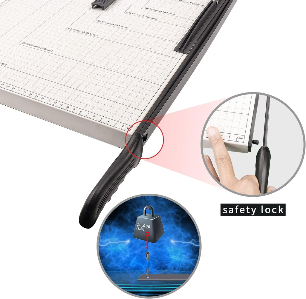 A3 Guillotine Paper Trimmer 18” Cutting Length 10-Sheet Capacity X795