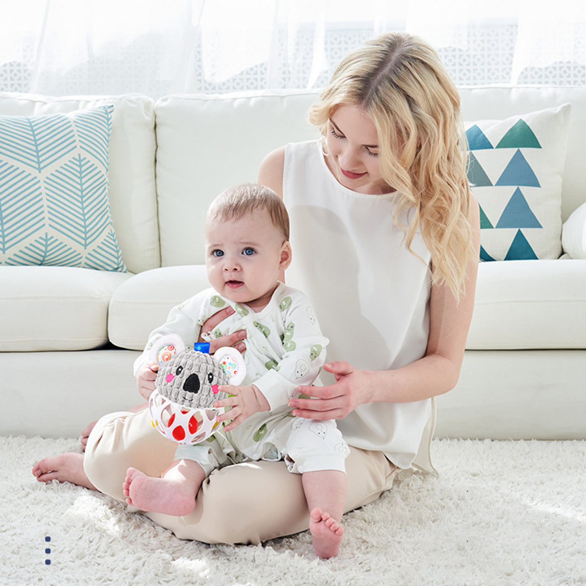 Plush Animal Ball Toy with Bell N526703