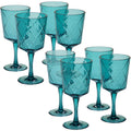 Teal 8 Piece 13 oz. Goblet Set S488916
