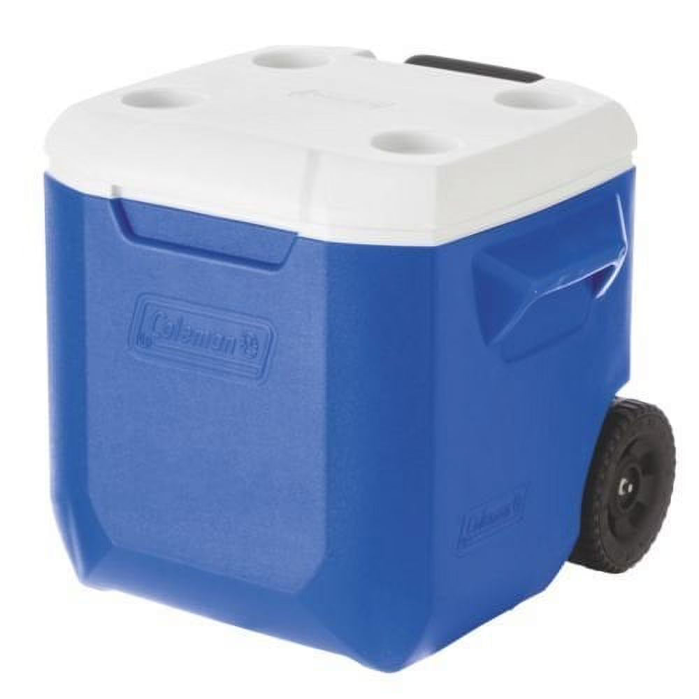 Blue 45 Quart Wheeled Cooler Z94646