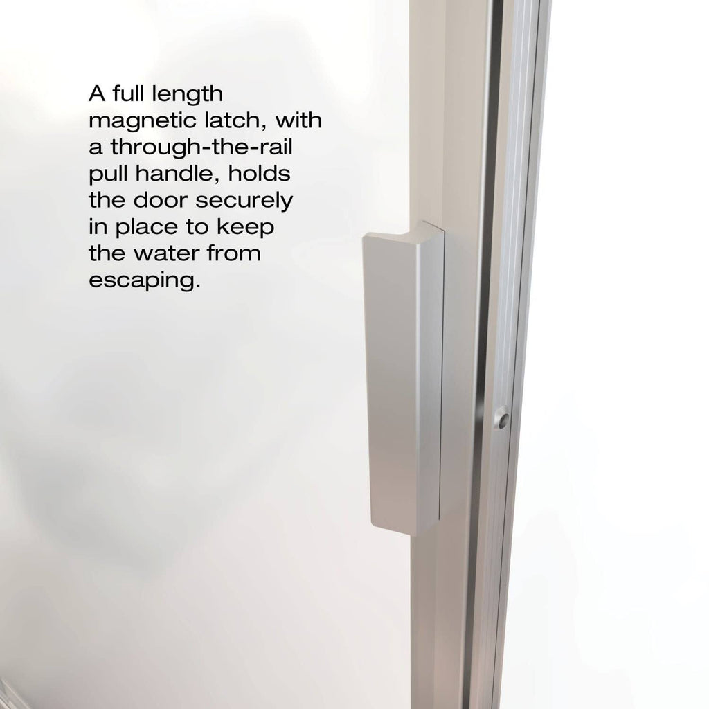 Pivot Framed Shower Door with Silver Q89521