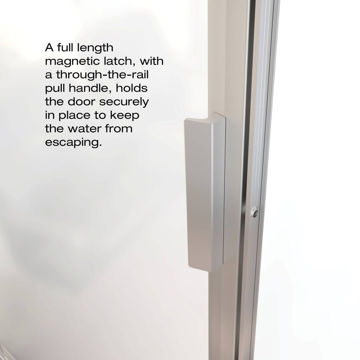 Pivot Framed Shower Door with Silver Q89521