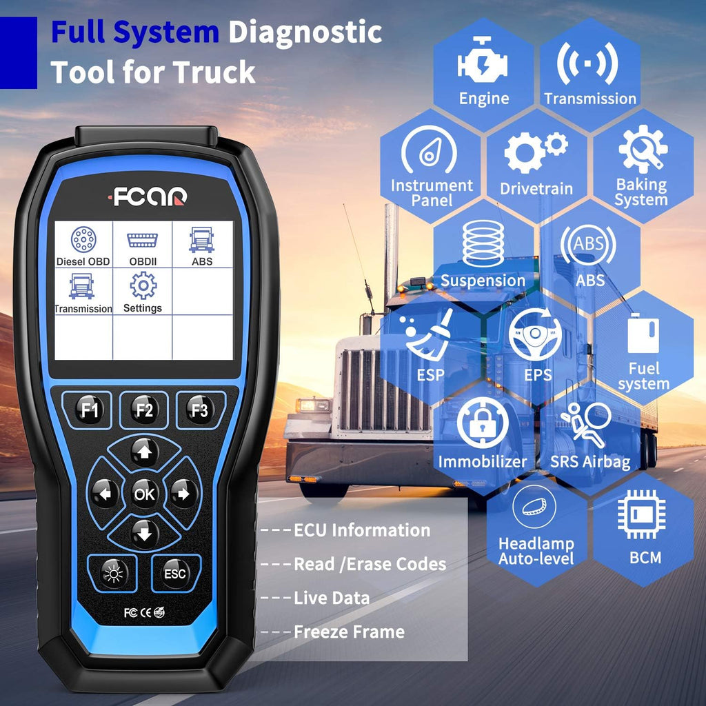 Heavy Duty Truck Scanner 2 in 1 OBD2 Diagnostic Tool Z2081