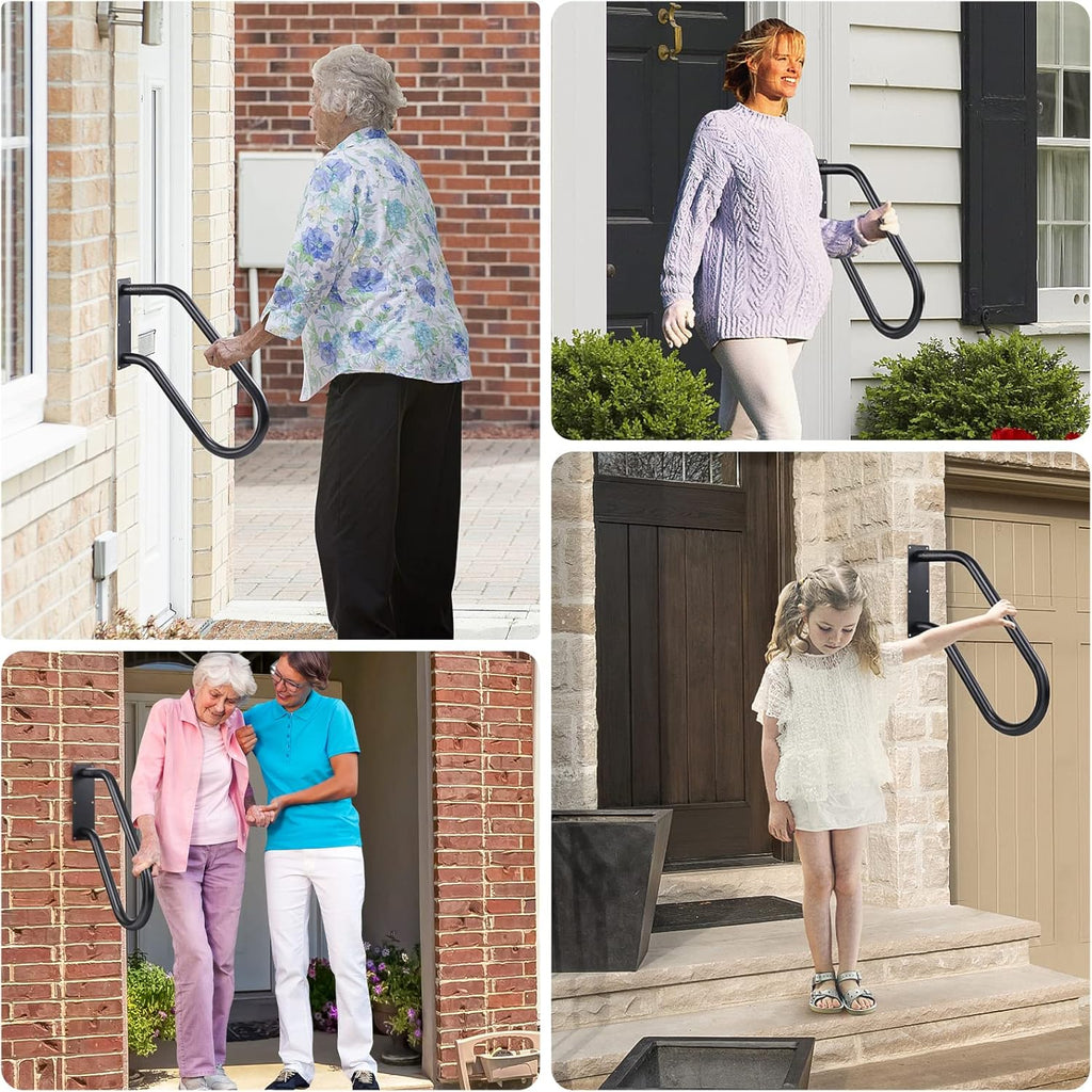 304SS Wall Mounted U Shaped Handrail 1.25" Tube Hand Railing Y70454