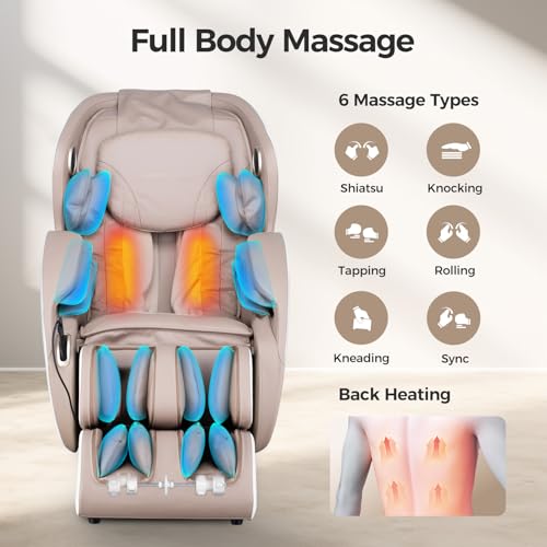 3D Full Body Shiatsu Massage Chair with Heating R177848