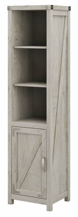 Tall Narrow 5 Shelf Bookcase with Door D59104