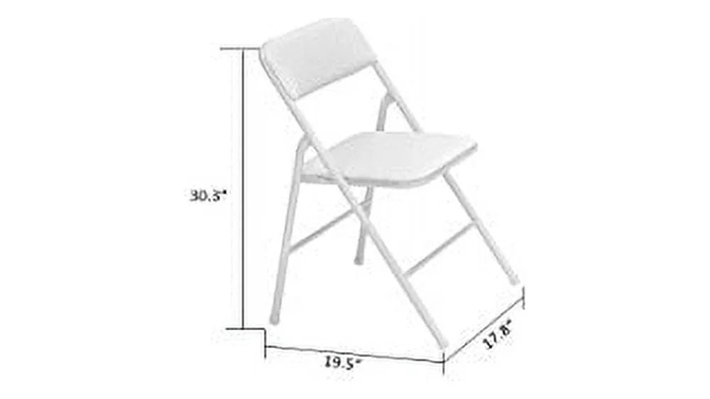 5-Piece Folding Table and Chair Set, Tan G618