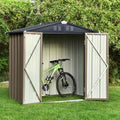 6x4 Galvanized Steel Storage Shed with Lockable Door T291