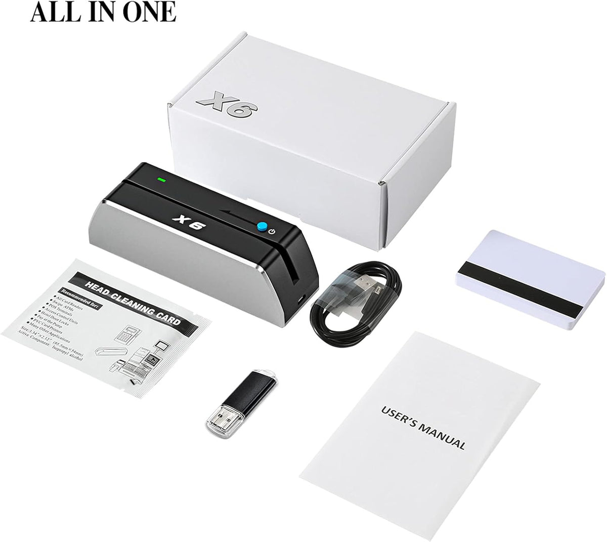 Magnetic Card Reader Writer USB 3 Tracks L490