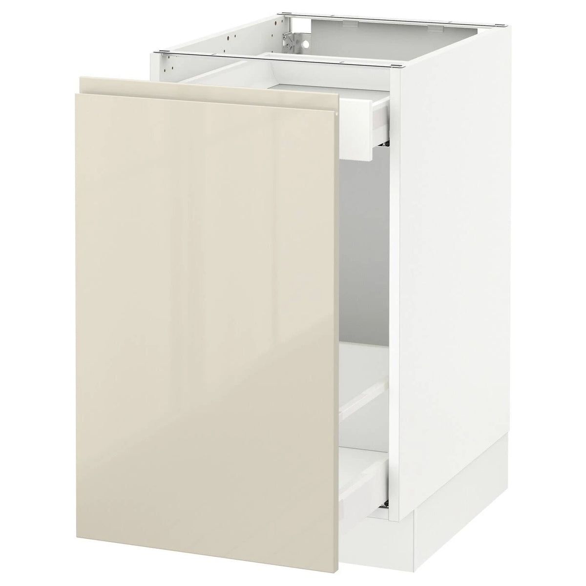 White Base Cabinet with Pull-Out Storage Q77600