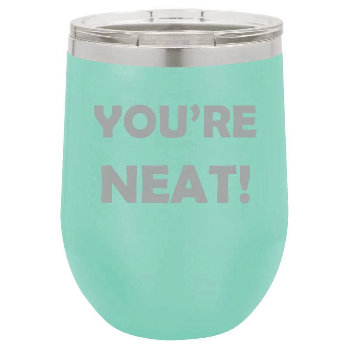 12 oz Double Wall Vacuum Insulated Stainless Steel Stemless Wine Tumbler with Lid I5777