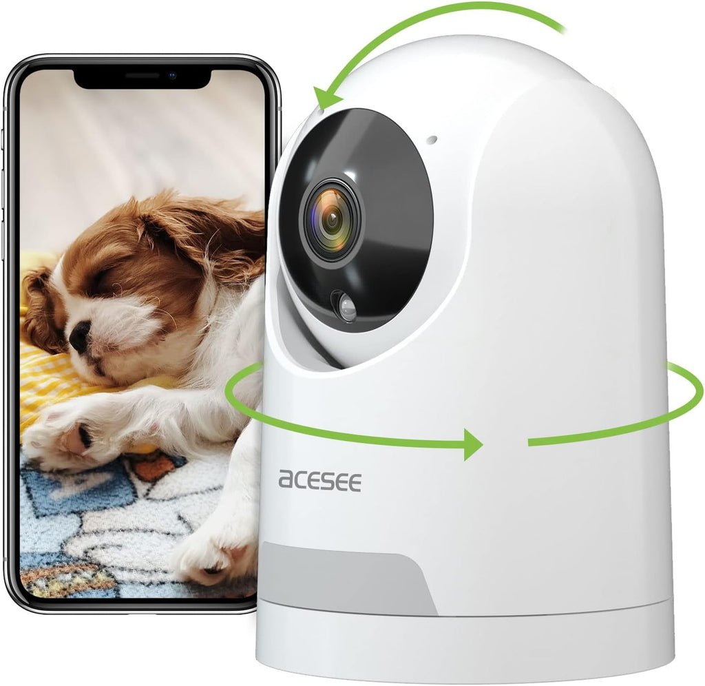 2 Pack Wireless 1080P WiFi Security Camera with 2-Way Audio Night Vision Motion Detection X3613