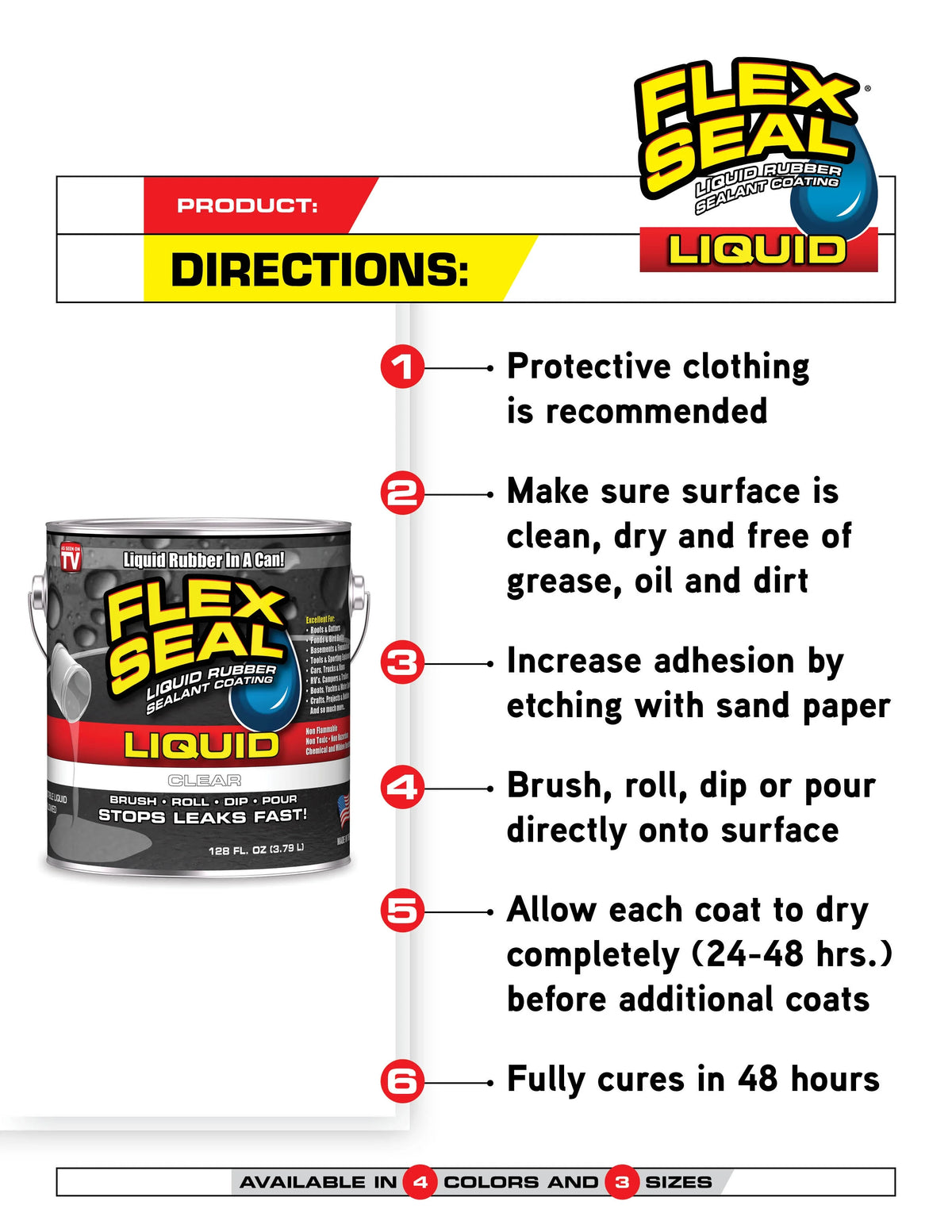 White Liquid Rubber Sealant Coating, 1 Gallon R46855