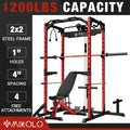 1200LBS Capacity Power Rack with LAT Pulldown System I185