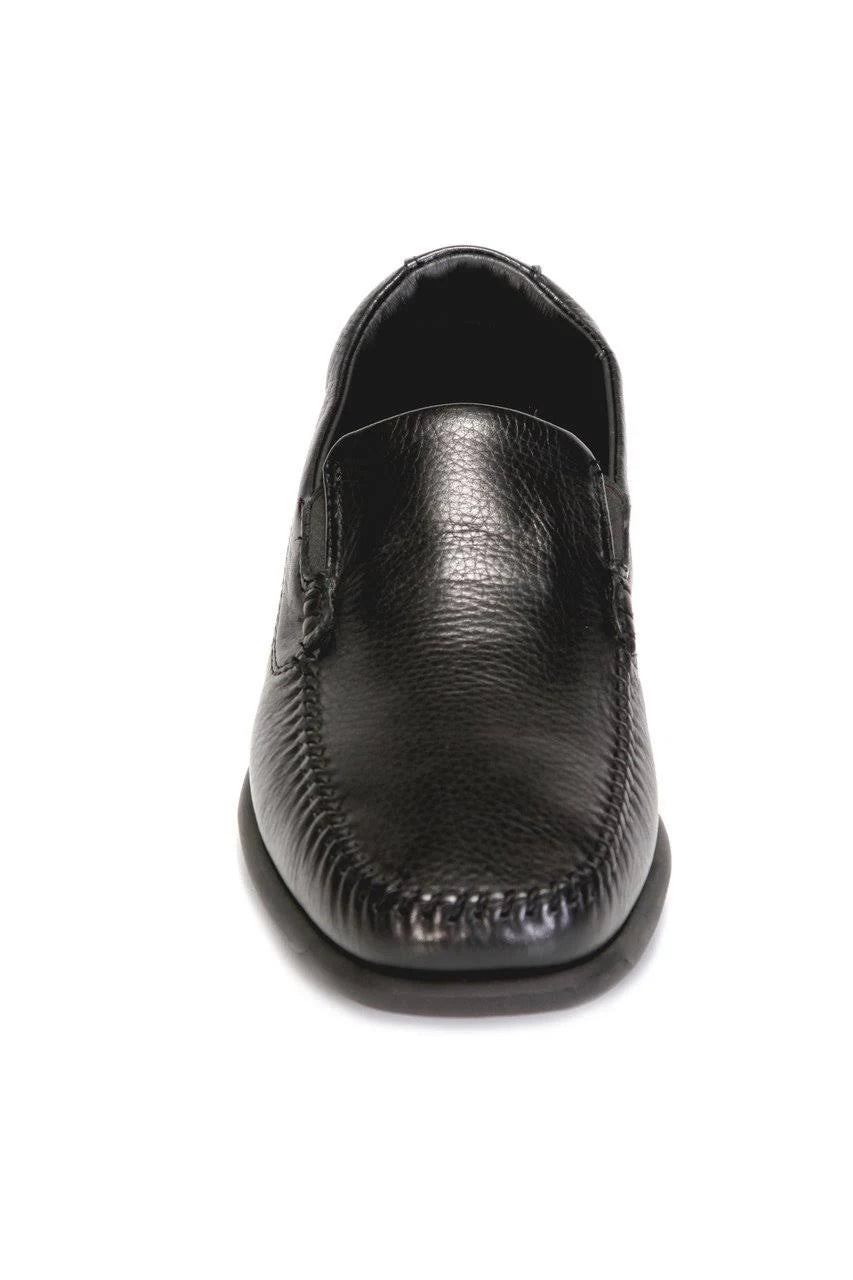 Black Waxed Leather Shoes G430450