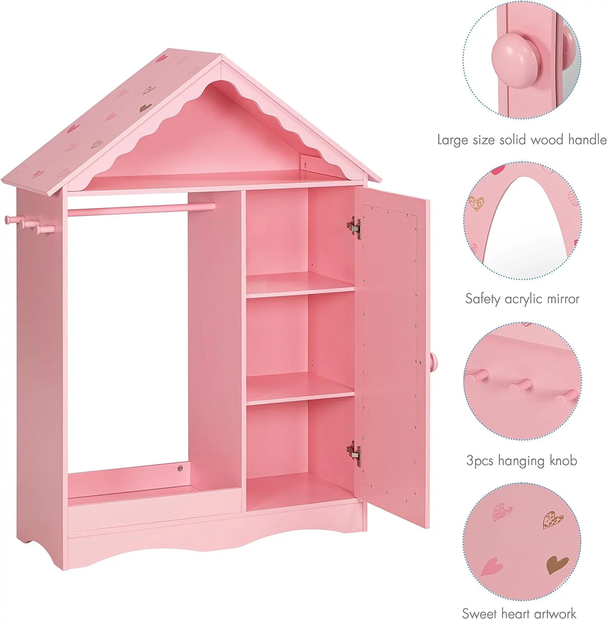 Kids Dress Up Storage with Mirror D389