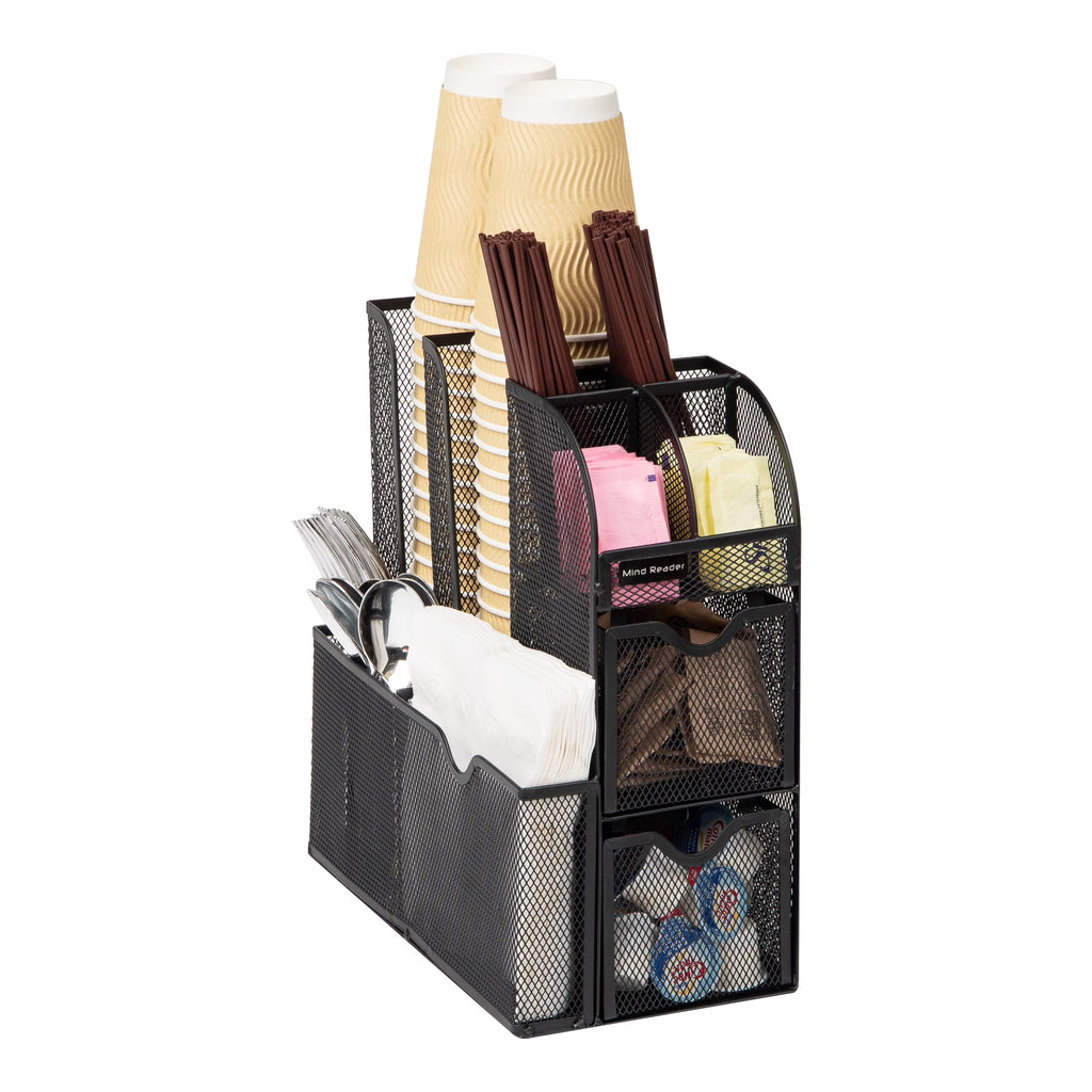 Black Metal Mesh Countertop Organizer D58920
