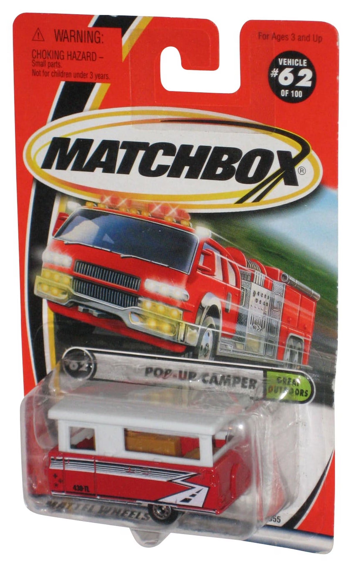 Red & White Pop-Up Camper Toy Vehicle P92192
