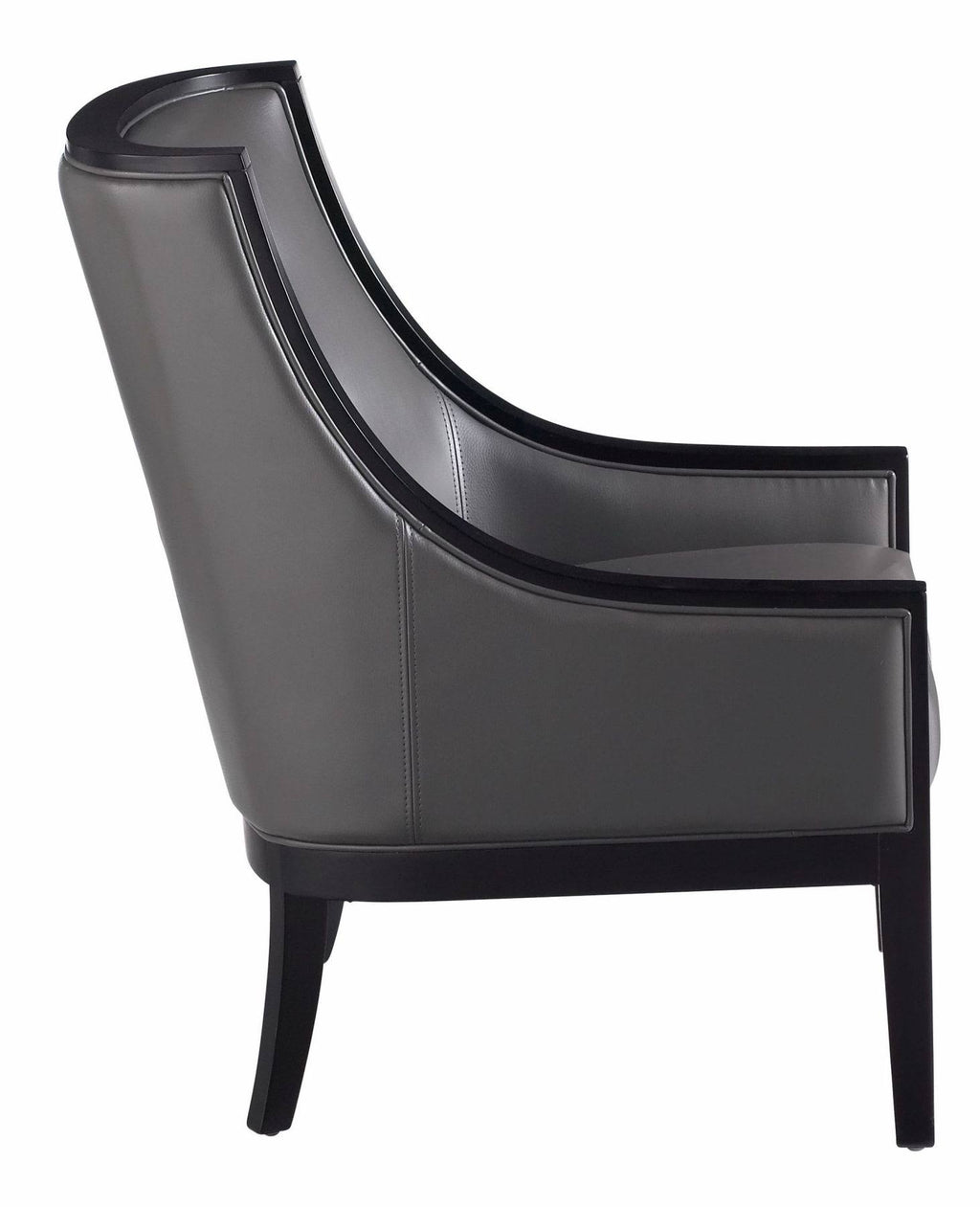 Grey Leather Armchair L25516
