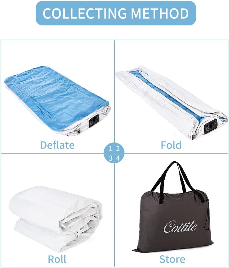 Air Mattress with Electric Internal Pump, Twin 75x40x18 V142