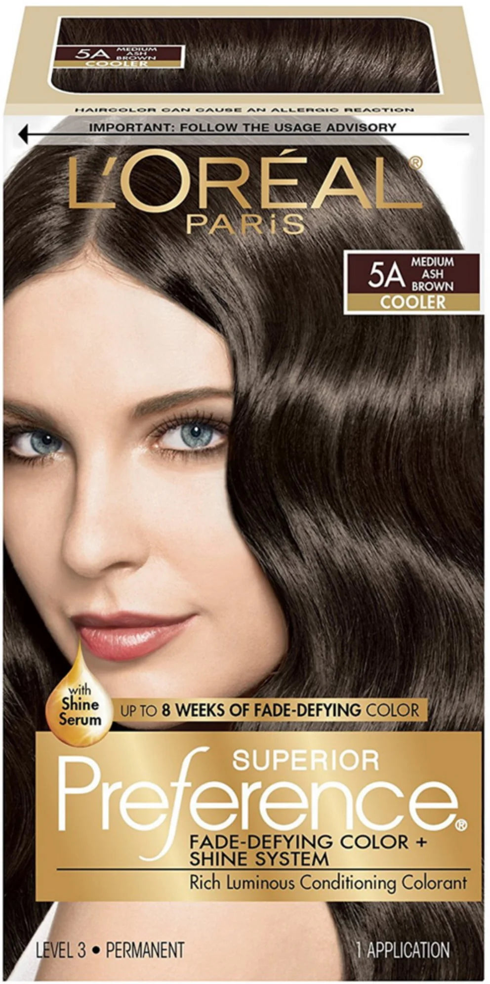 Permanent Hair Color 5 Medium Brown D90017