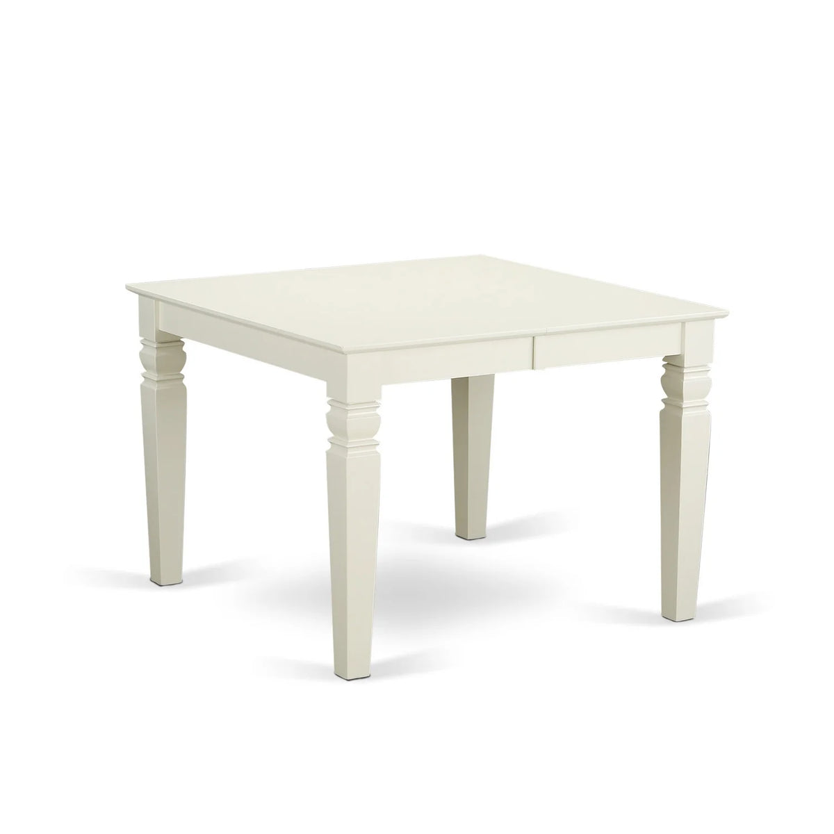5 Piece Dinette Set with Dining Table and 4 Solid Wood Seat Chairs Linen White N79451