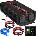 2000 Watt Pure Sine Wave Power Inverter 12V DC to 110V Car Inverter with Remote Control J61531