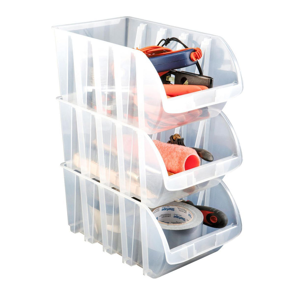 Clear Stacking Bin W436