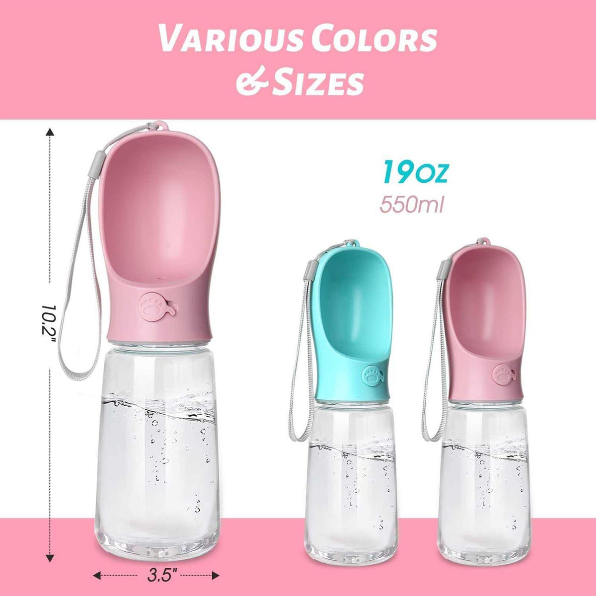 Leak Proof Portable Dog Water Bottle O897