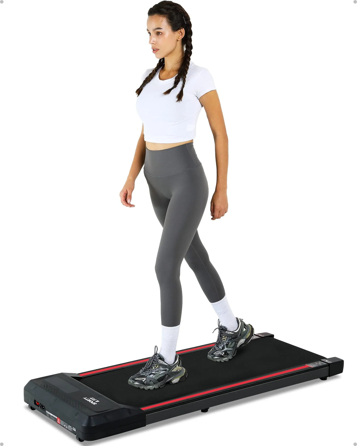 Black Portable Under Desk Treadmill K769556